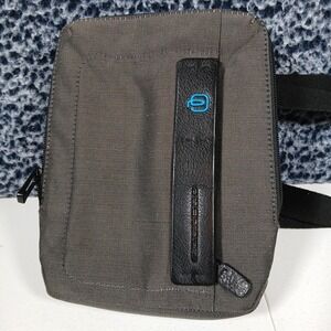 Piquadro Crossbody Shoulder Bag Gray Black